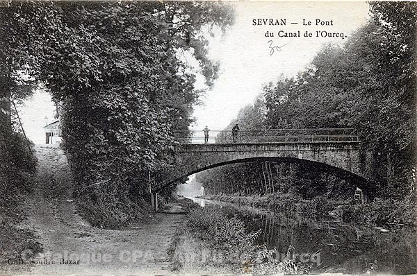 SEVRAN - Le Pont du Canal de l'Ourcq.